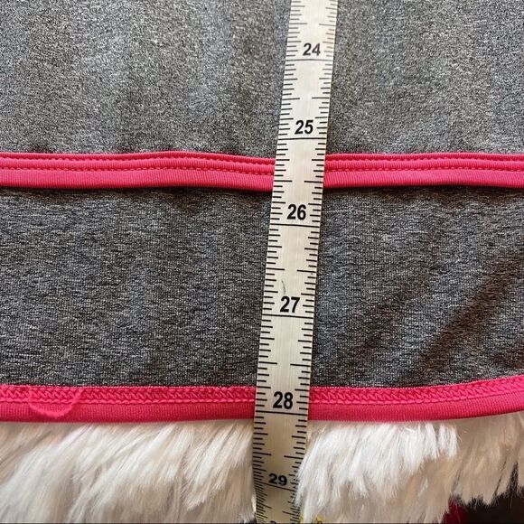 Head Gray With Pink Trim Hooded Long Sleeve Pullover Size Large - Picture 11 of 12